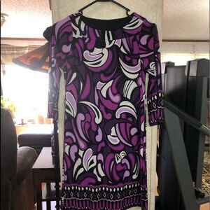 My Michelle size 14 retro print in purples